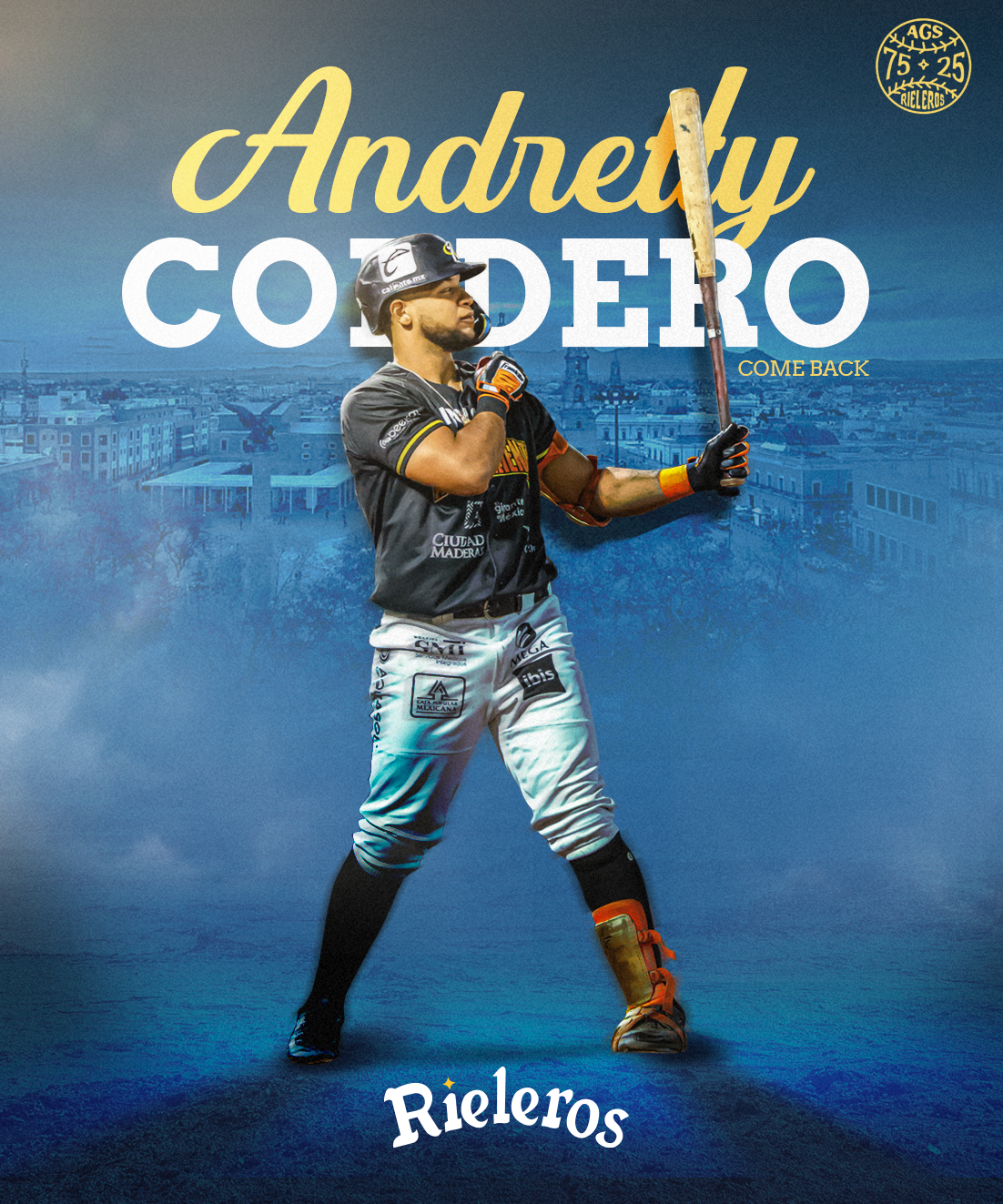 Andretty Cordero regresa a los Rieleros de Aguascalientes para la temporada 2025