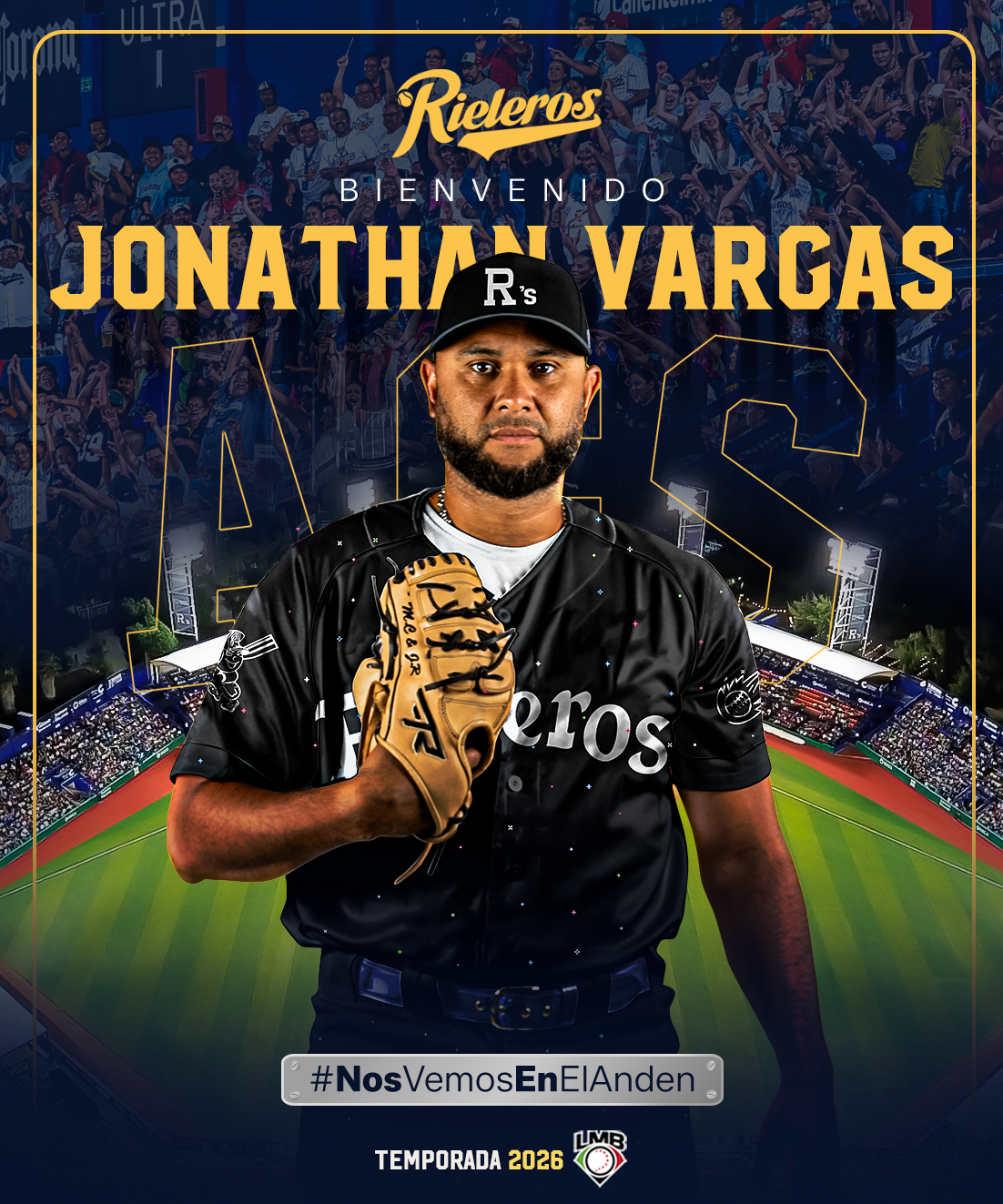 Jonathan Omar Vargas: el zurdo que refuerza el pitcheo de los Rieleros de Aguascalientes rumbo a la temporada 2026.