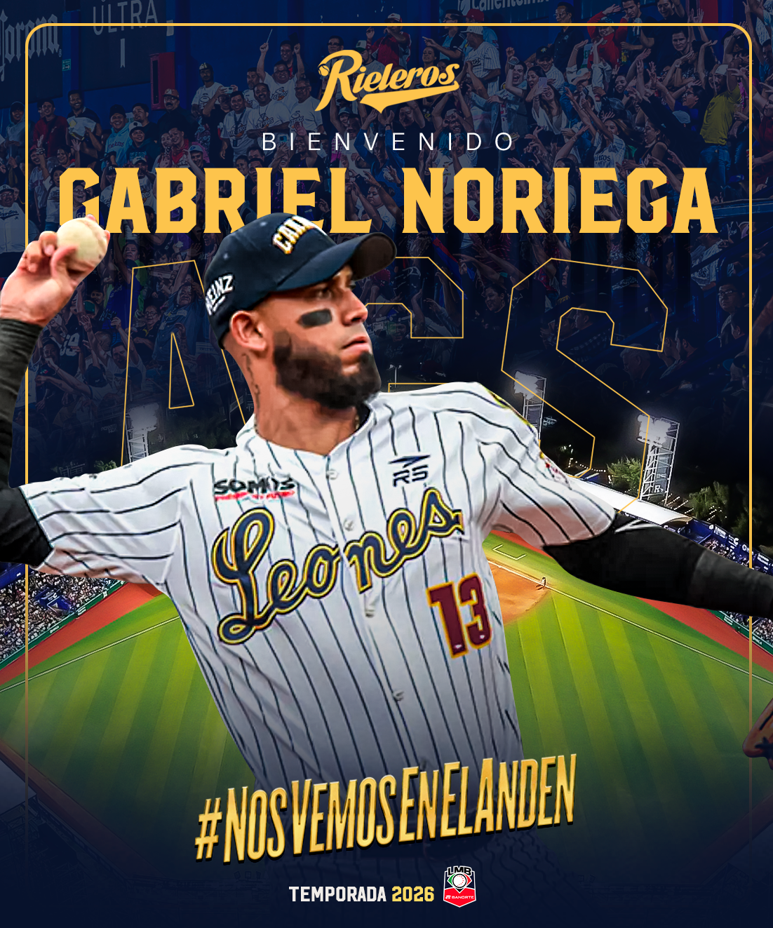 Refuerzo al infield: Gabriel Noriega llega a Rieleros de Aguascalientes