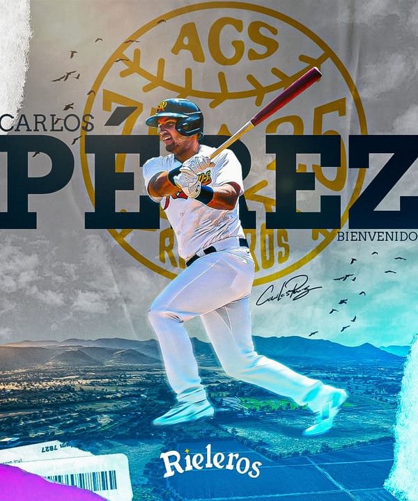 Carlos Pérez se une a los Rieleros de Aguascalientes