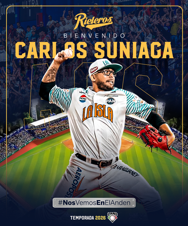 Carlos Suniaga refuerza el bullpen de Rieleros