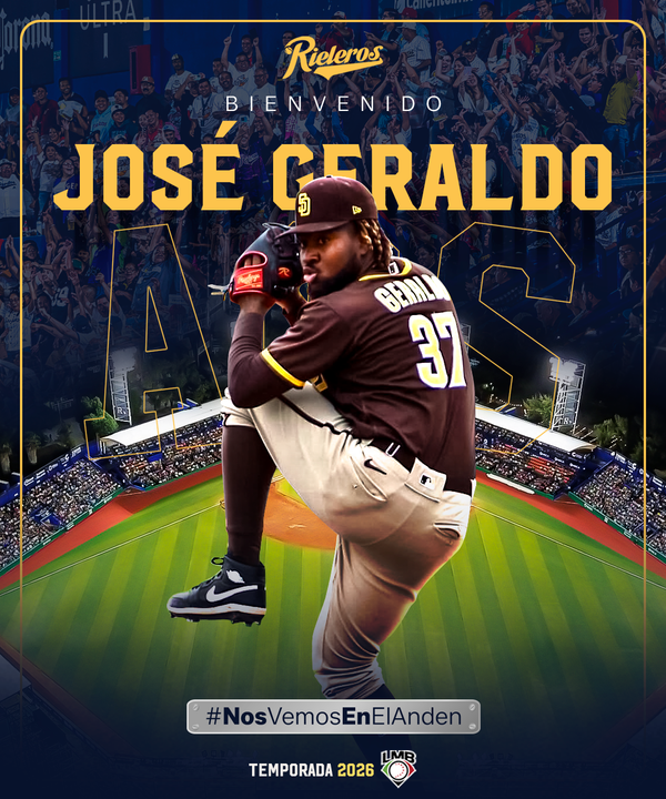 Rieleros refuerzan su bullpen con la llegada del dominicano José Geraldo