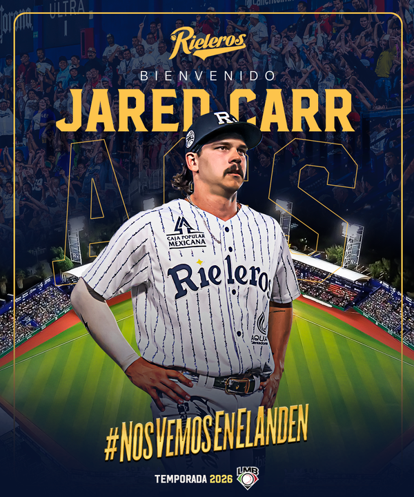 Poder comprobado: Jared Carr regresa a Rieleros de Aguascalientes con números que respaldan su impacto