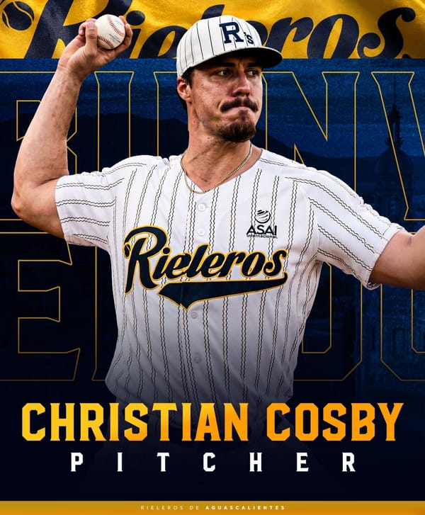 Christian Cosby fortalece el bullpen de Rieleros de Aguascalientes